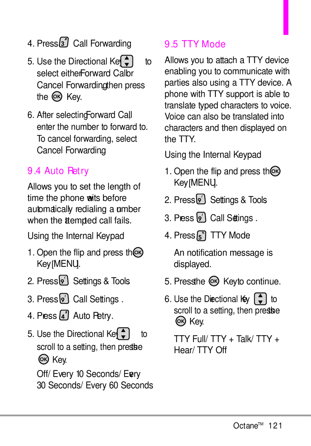 LG Electronics MMBB0392701 manual TTY Mode 