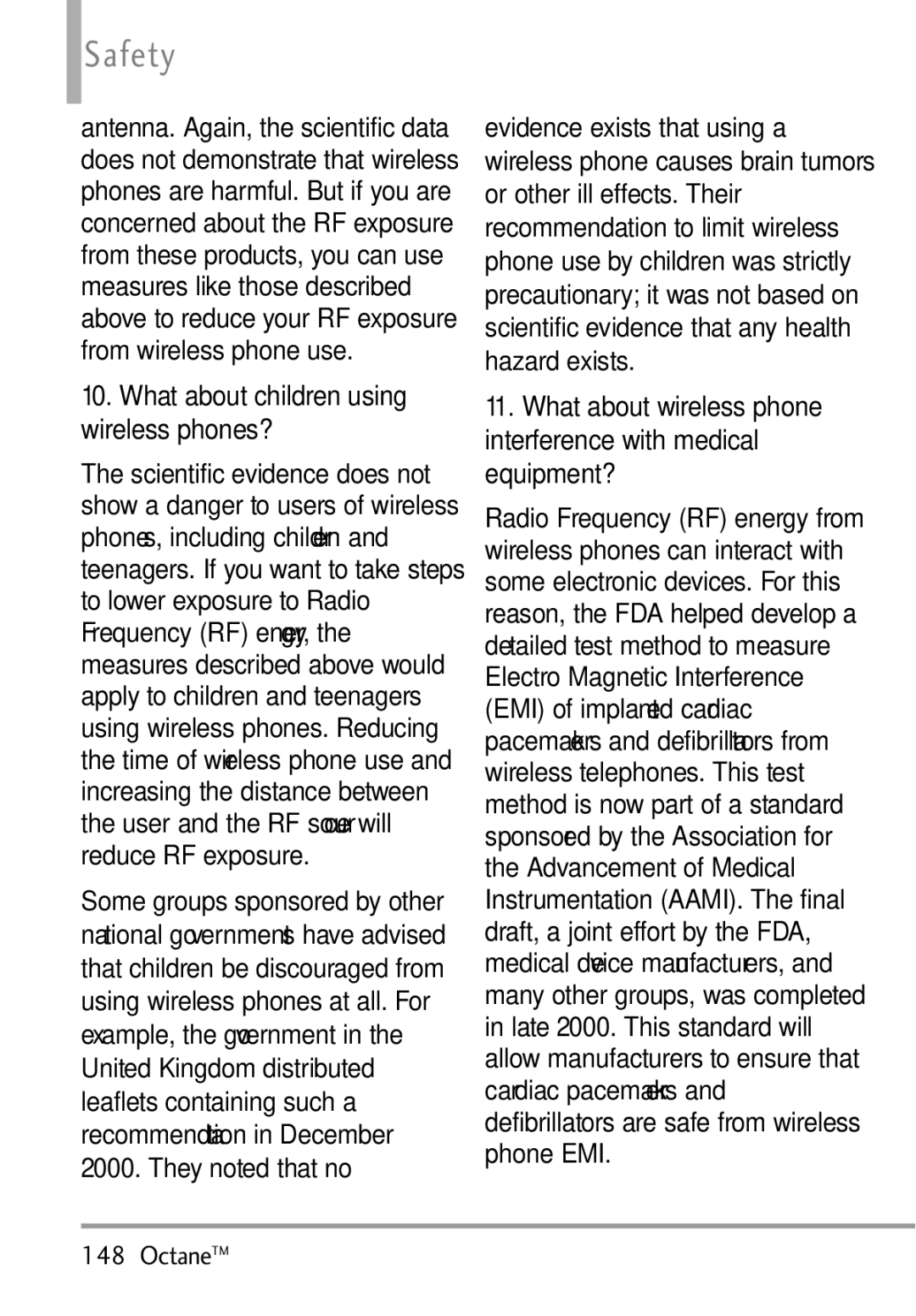 LG Electronics MMBB0392701 manual What about wireless phone, Interference with medical, What about children using 