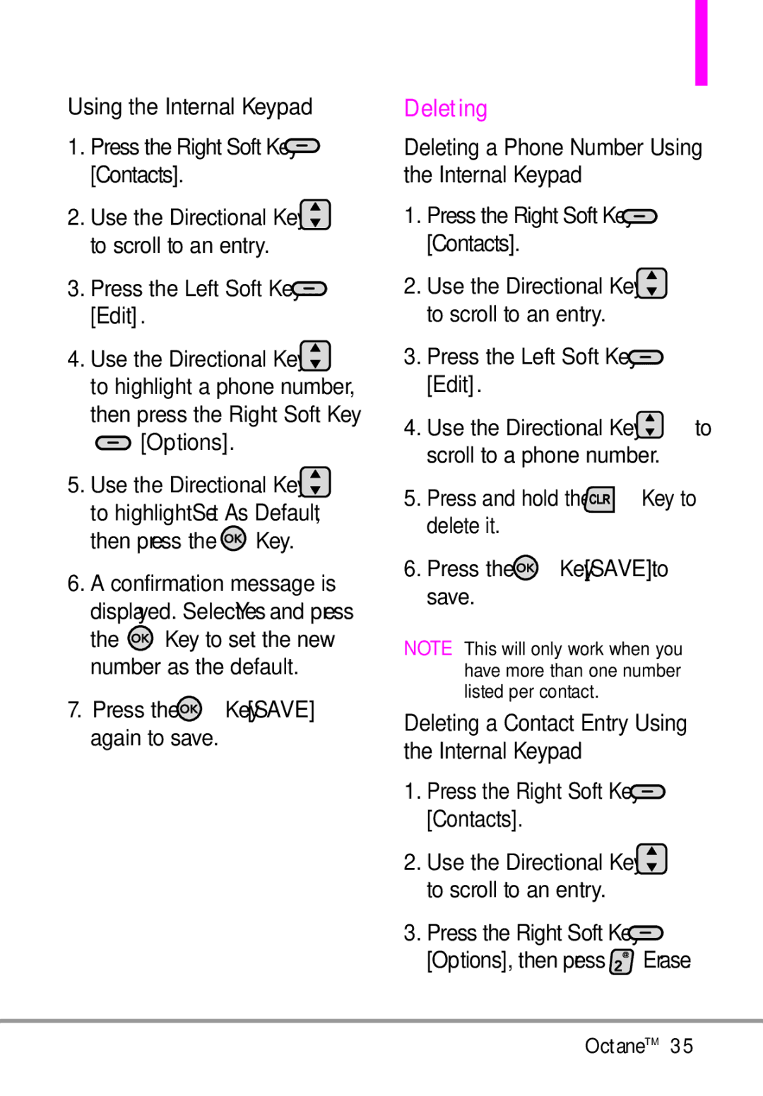 LG Electronics MMBB0392701 manual Deleting 