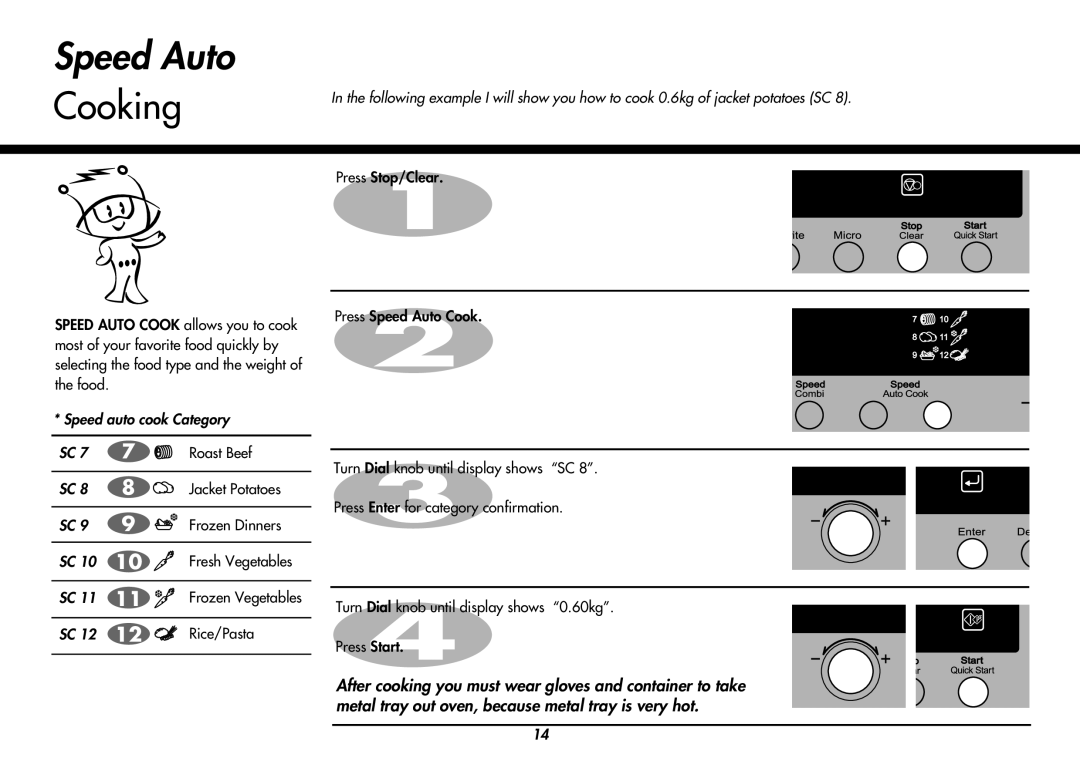 LG Electronics MP-9483SLA owner manual Rice/Pasta 