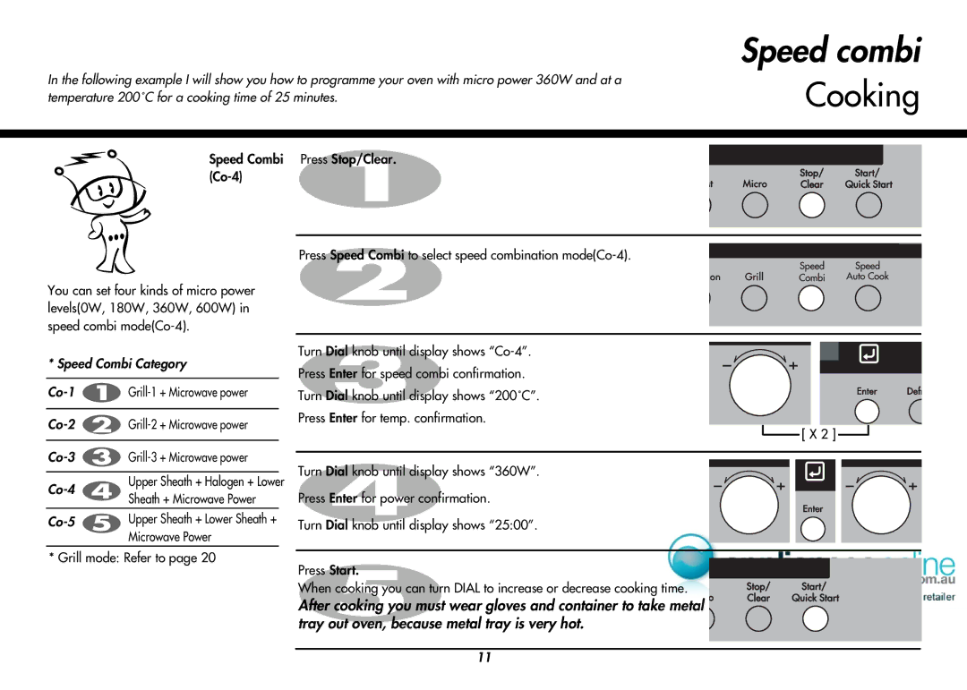 LG Electronics MP9489SB, MP-9485SA owner manual Speed Combi Co-4 