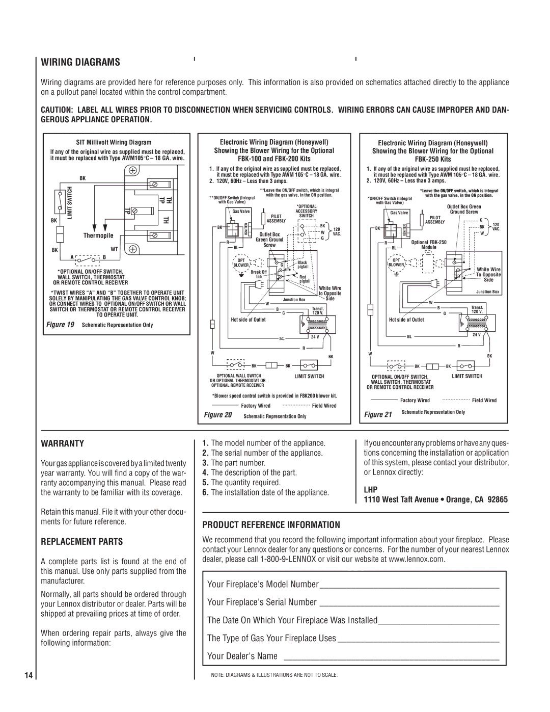 LG Electronics MPB3328CNE Warranty, Replacement Parts, Product Reference Information, Lhp, West Taft Avenue Orange, CA 