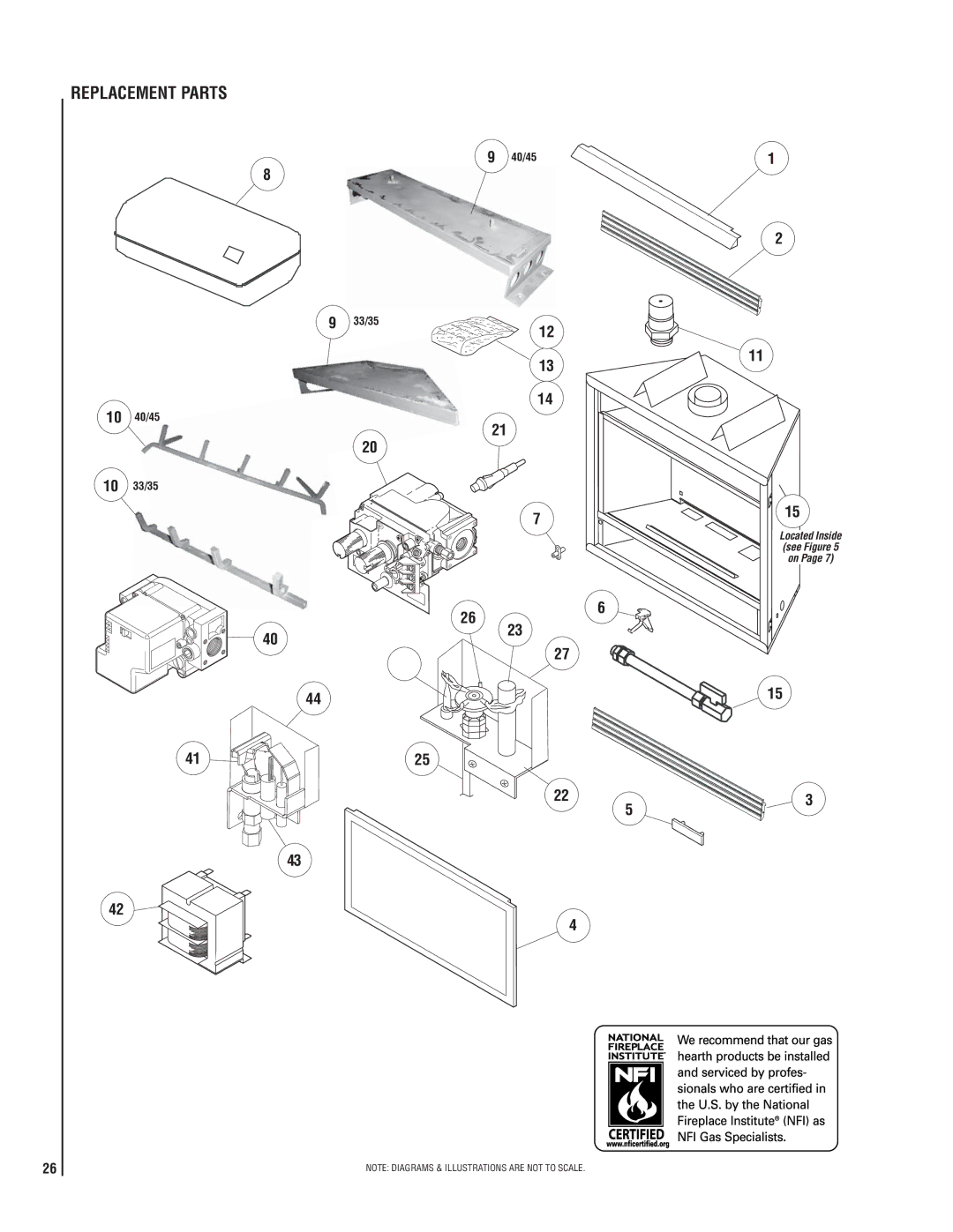 LG Electronics MPB3328CNE manual Replacement Parts, 154 