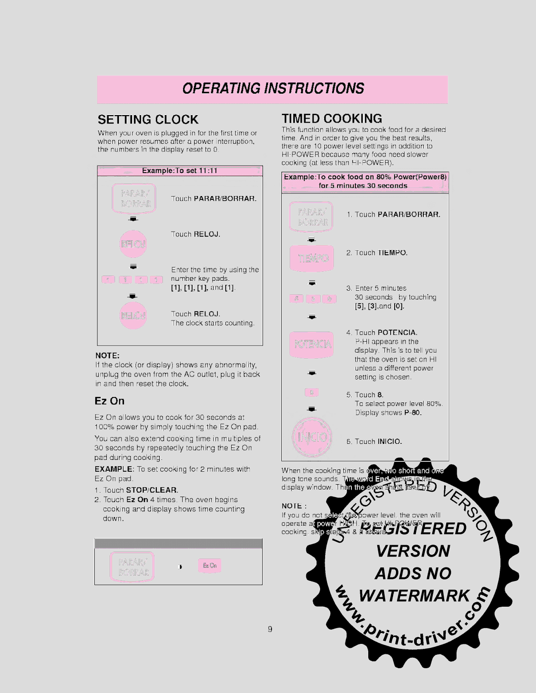 LG Electronics MS-0745V manual 