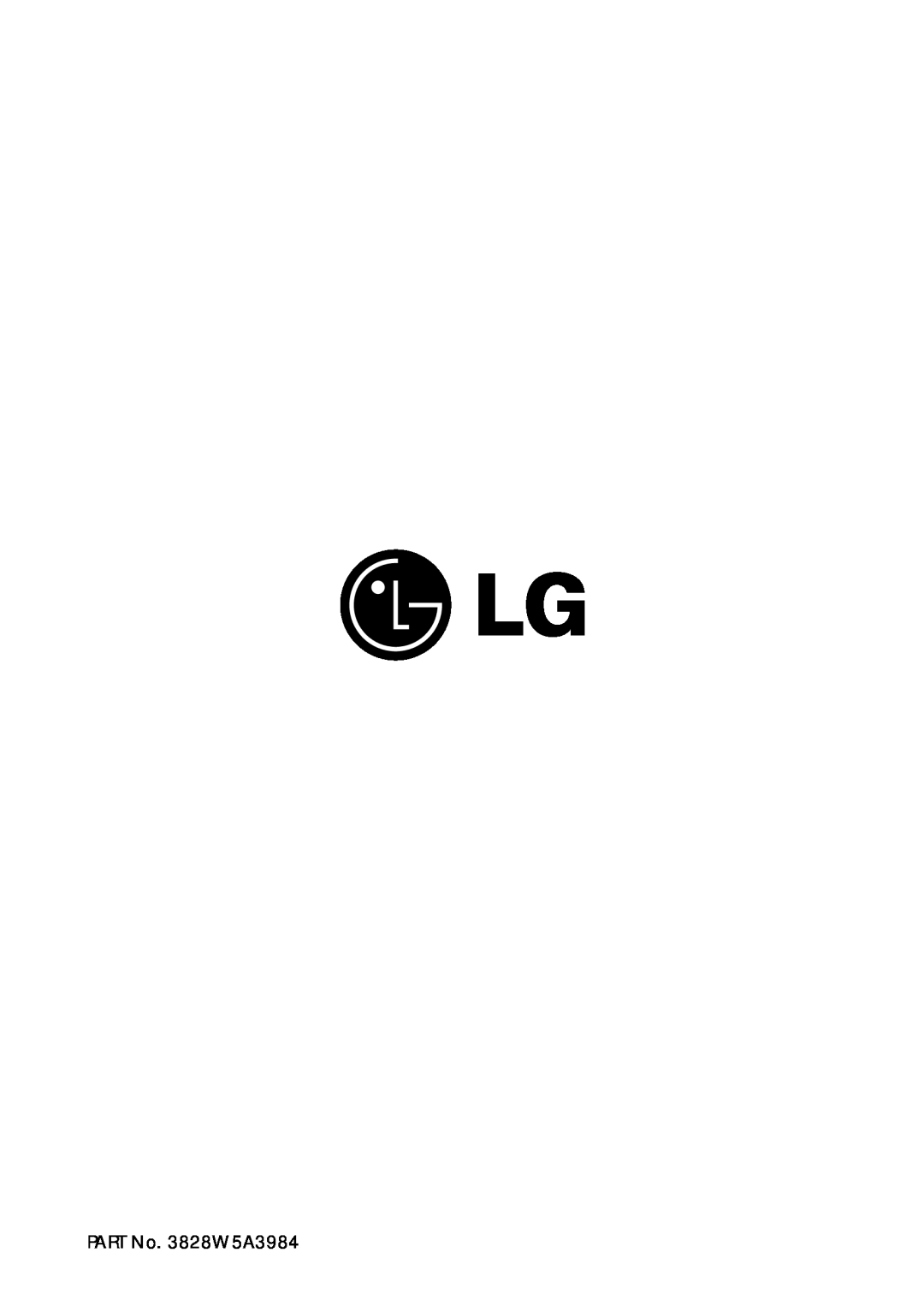 LG Electronics MS-192W instruction manual PART No. 3828W5A3984 