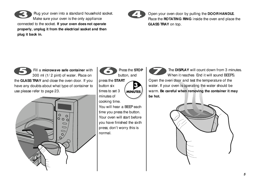 LG Electronics MS-267Y(S), MS-207Y(S) owner manual Press the Stop button 