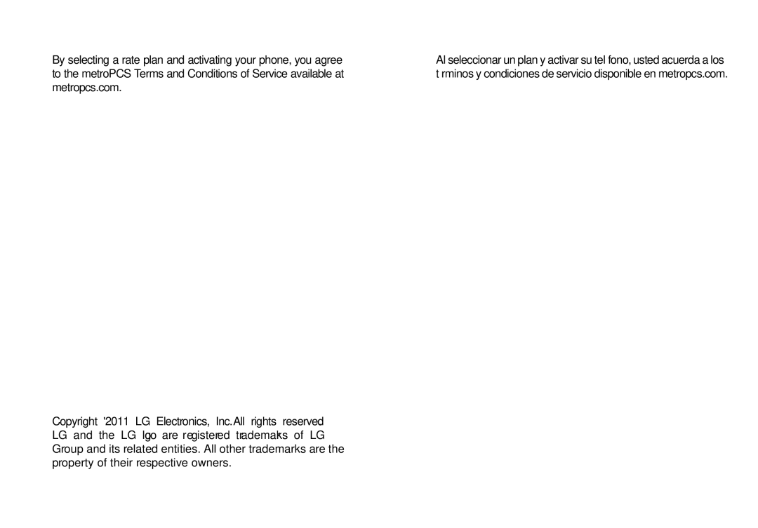 LG Electronics MS910 manual 