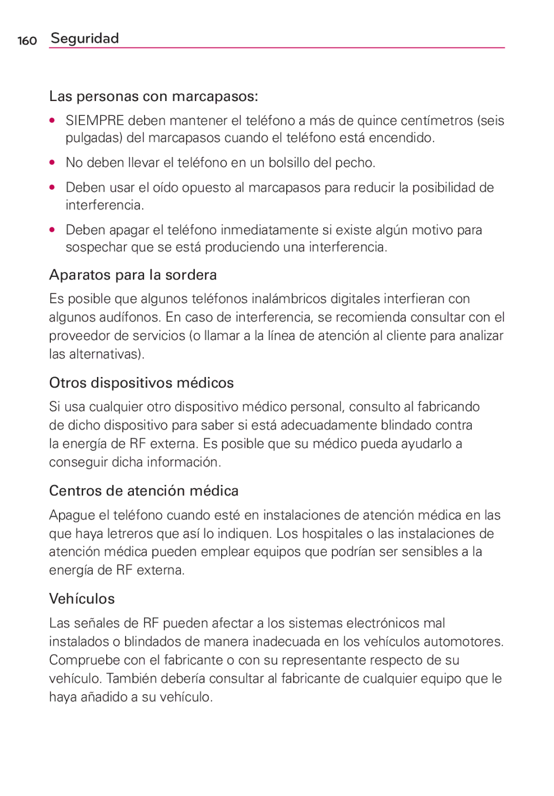 LG Electronics MS910 manual Las personas con marcapasos 