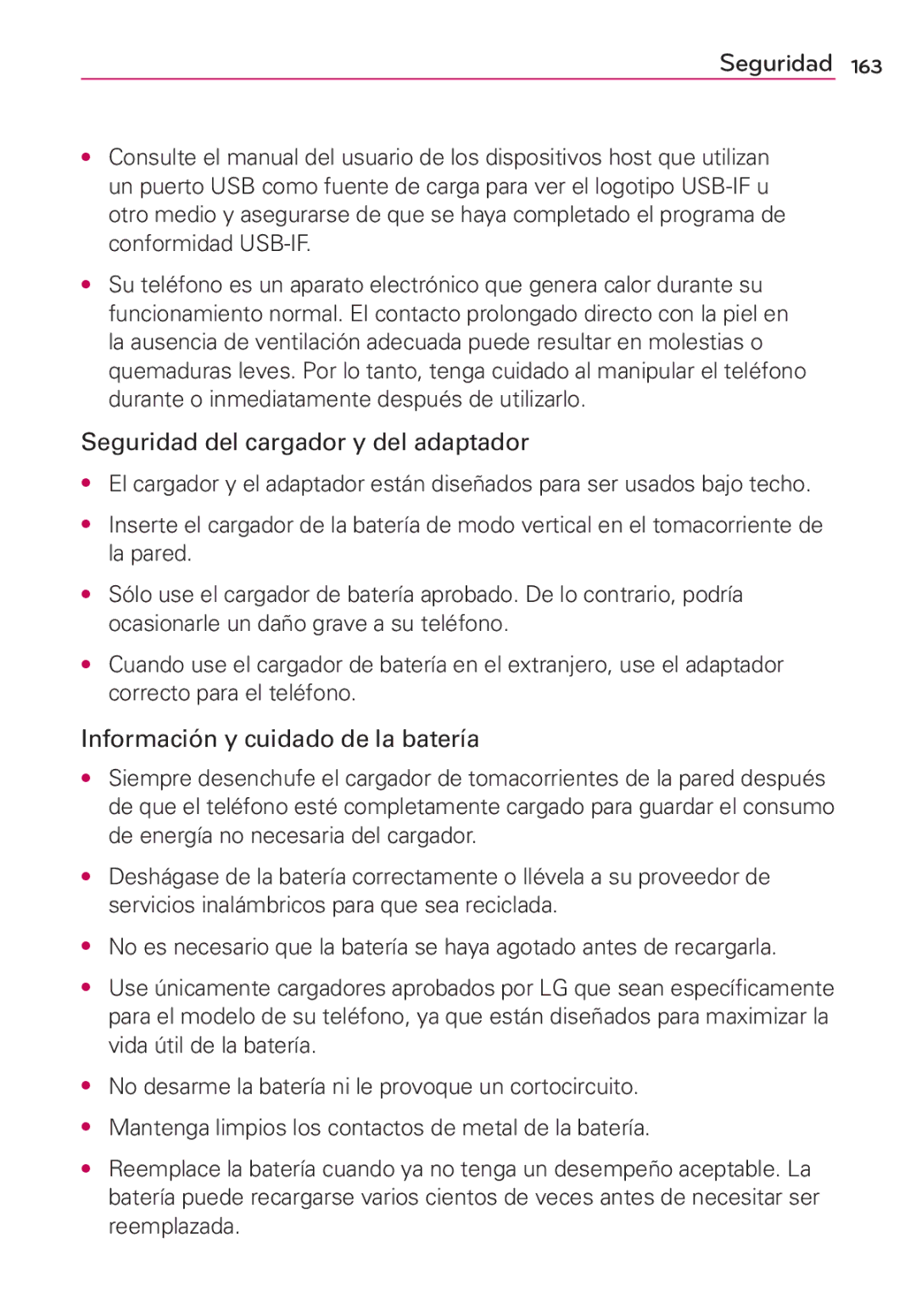 LG Electronics MS910 manual Seguridad 