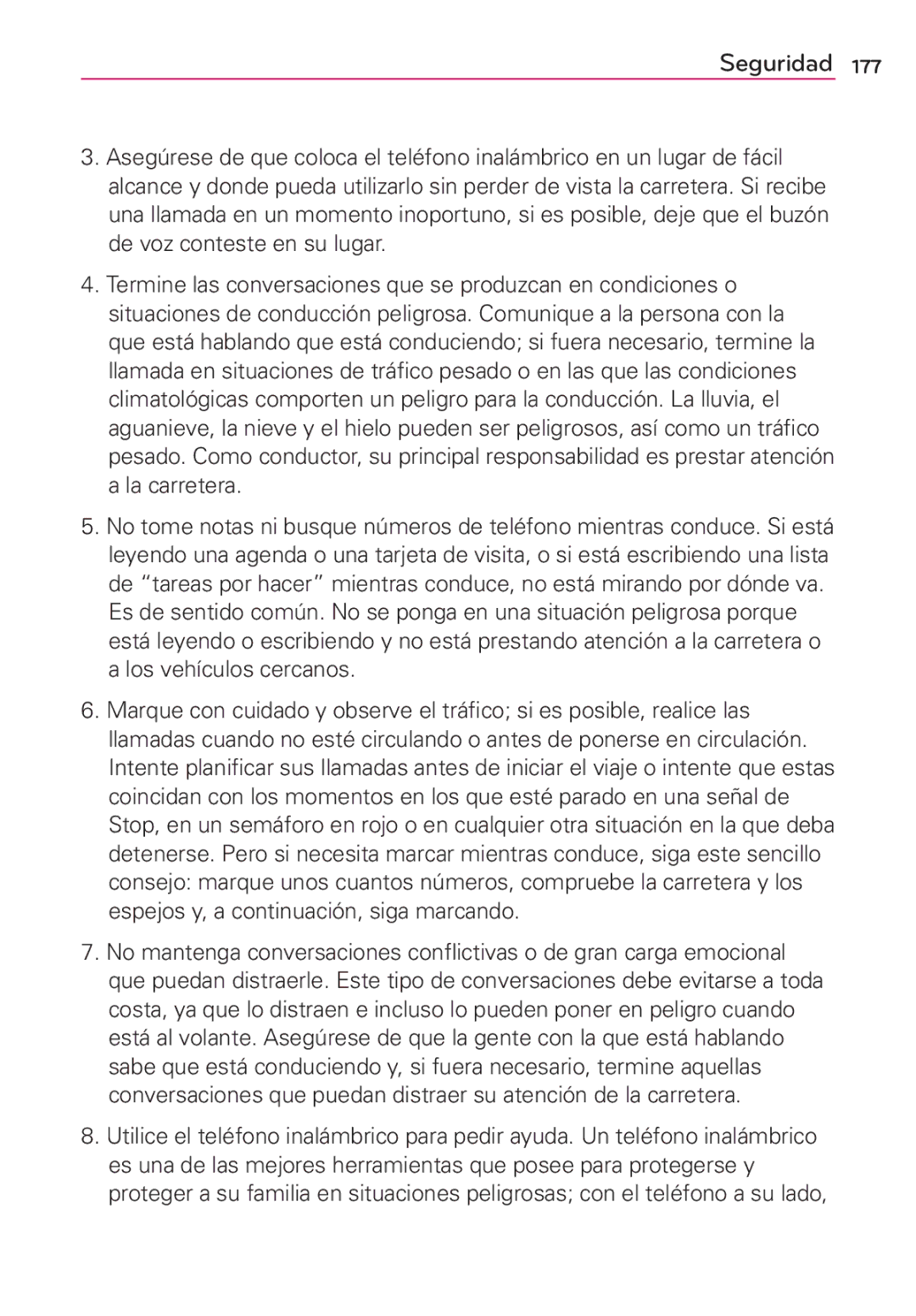 LG Electronics MS910 manual Seguridad 