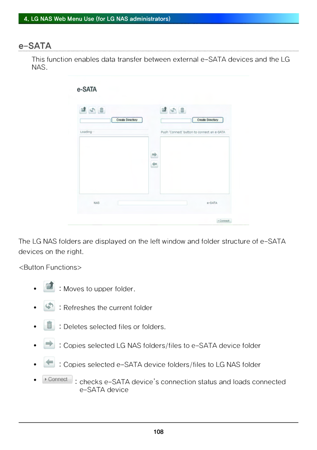 LG Electronics N4B1 manual Sata 