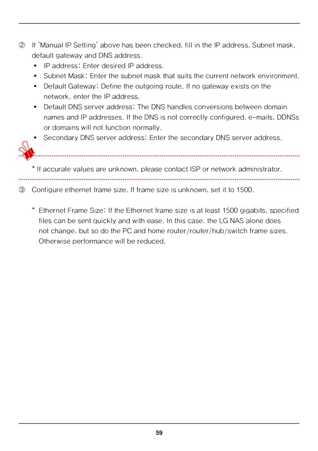 LG Electronics N4B1 manual LG NAS Web Menu Use for LG NAS administrators 