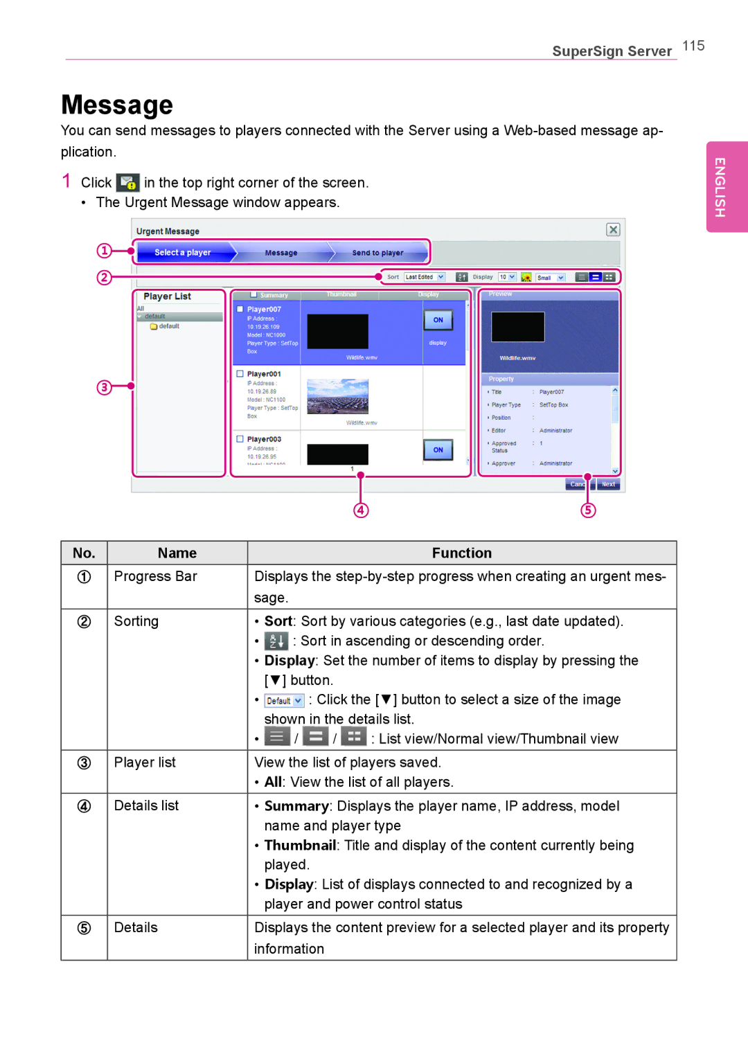 LG Electronics Not available owner manual Message, ④ ⑤ 