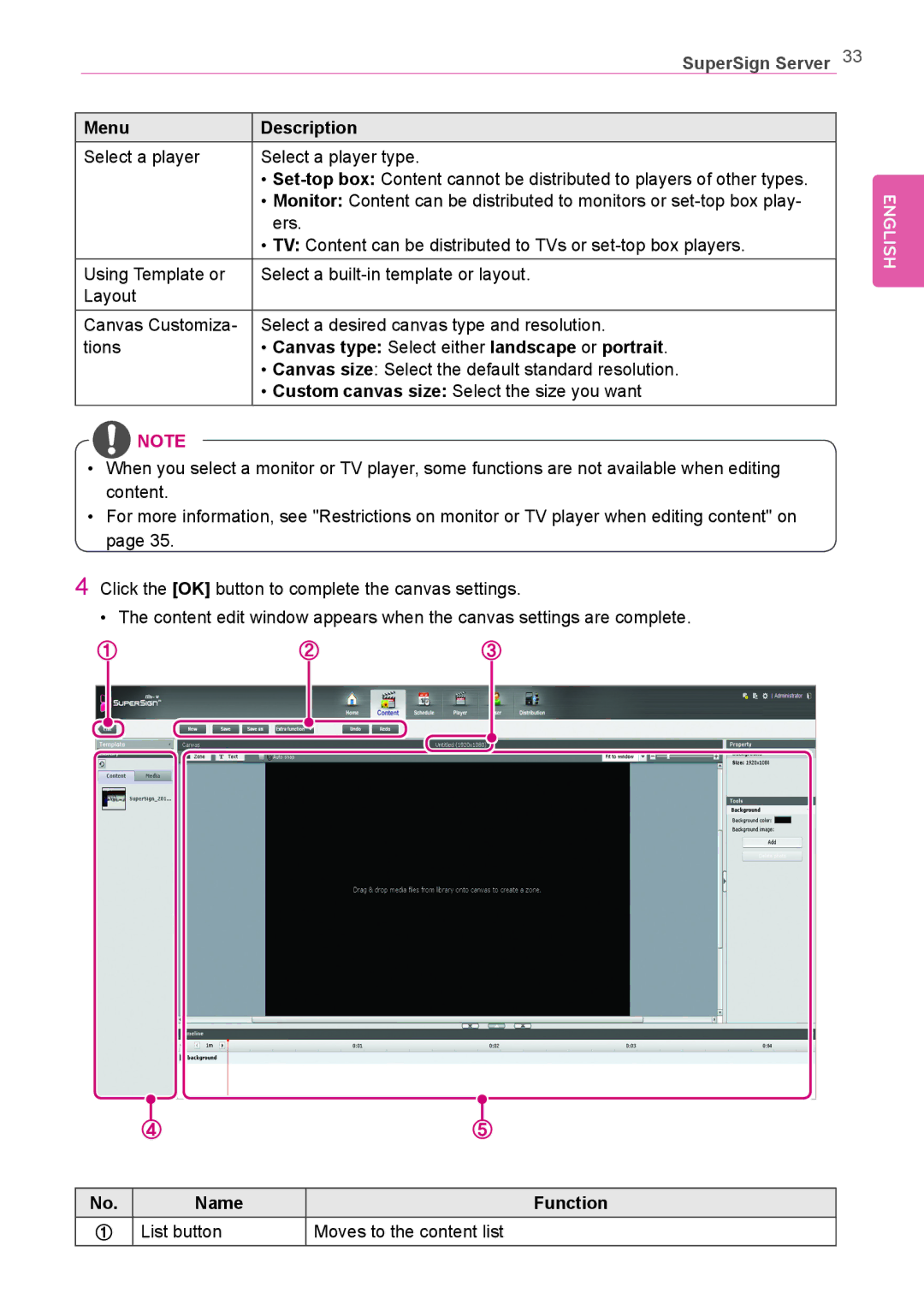 LG Electronics Not available owner manual Canvas type Select either landscape or portrait 