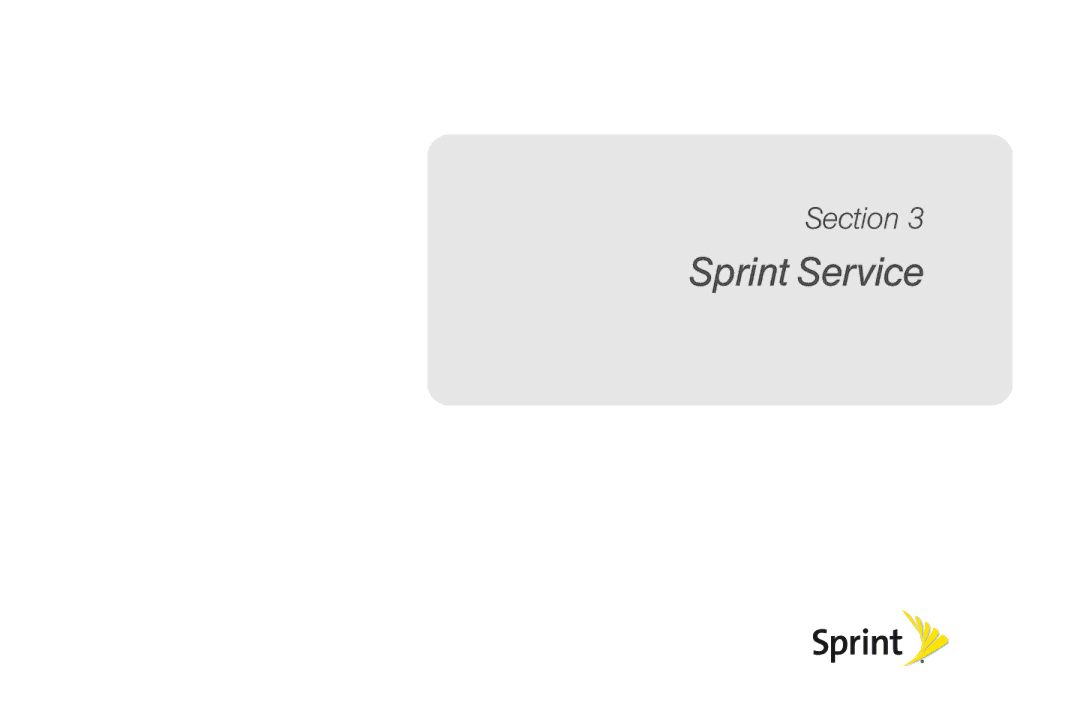 LG Electronics Optimus S manual Sprint Service 