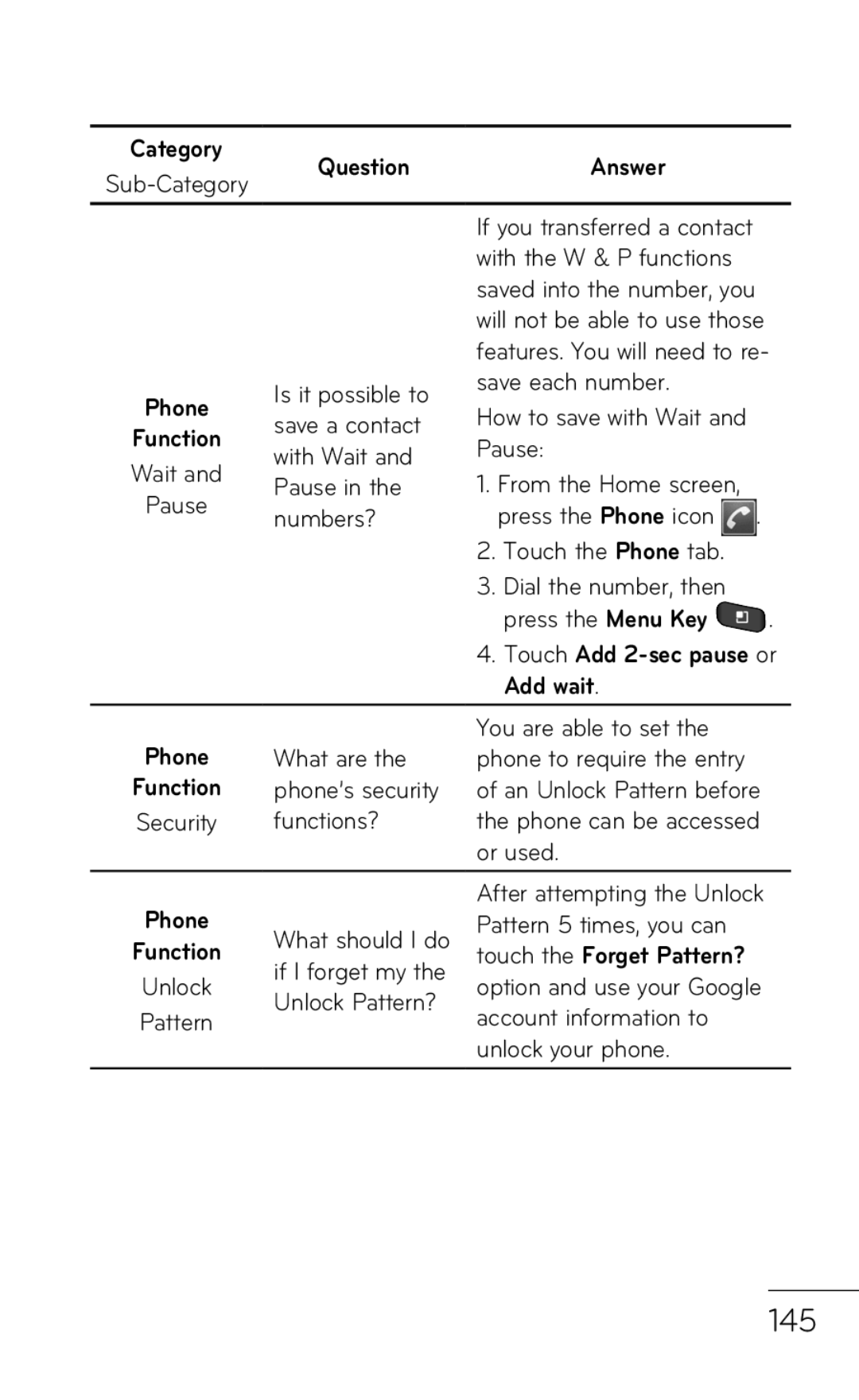 LG Electronics MFL67008601, P509 manual 145, Numbers? 