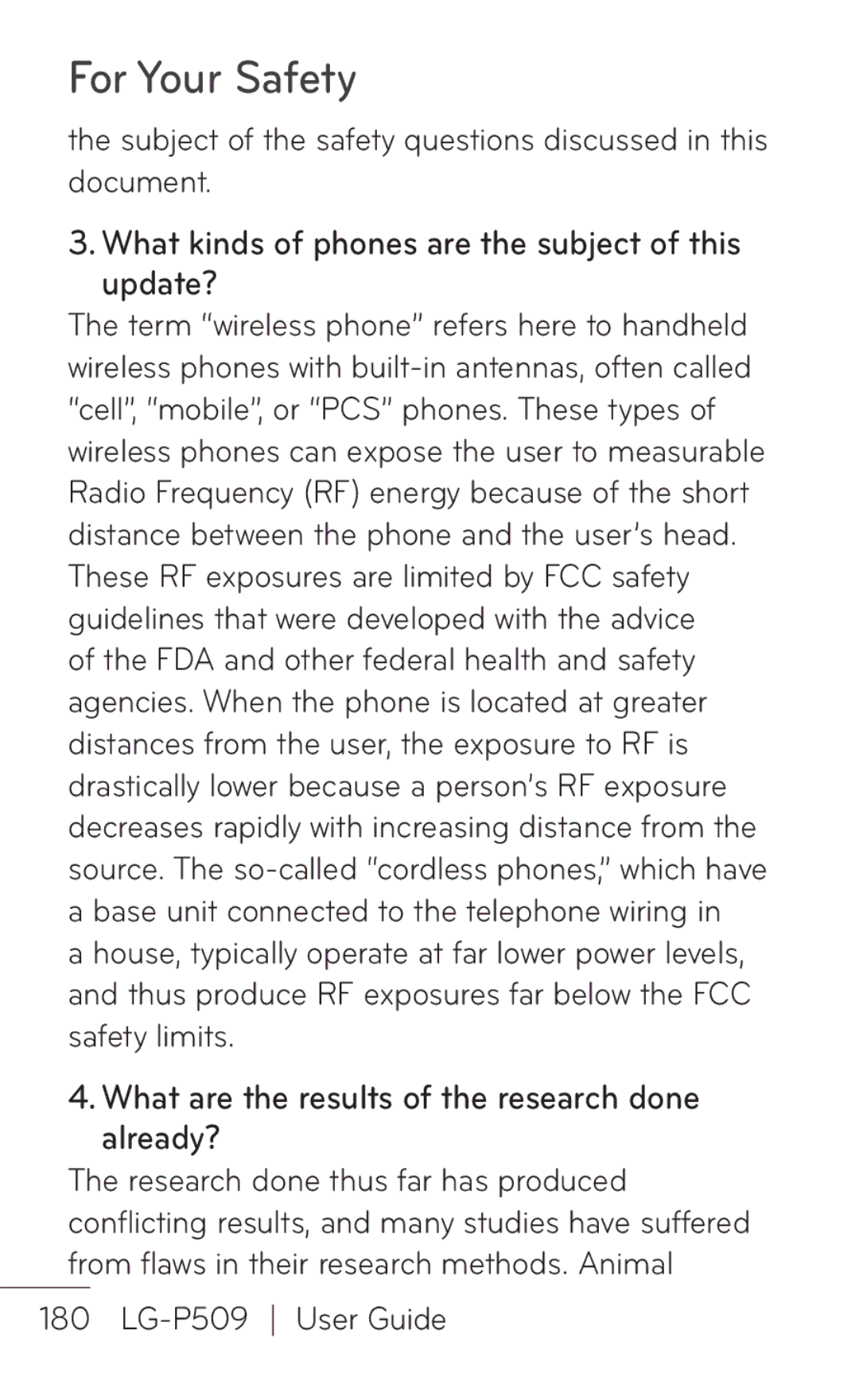 LG Electronics P509, MFL67008601 manual What kinds of phones are the subject of this update? 