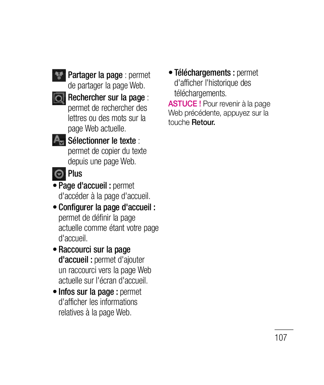 LG Electronics P690B manual Plus, Téléchargements 