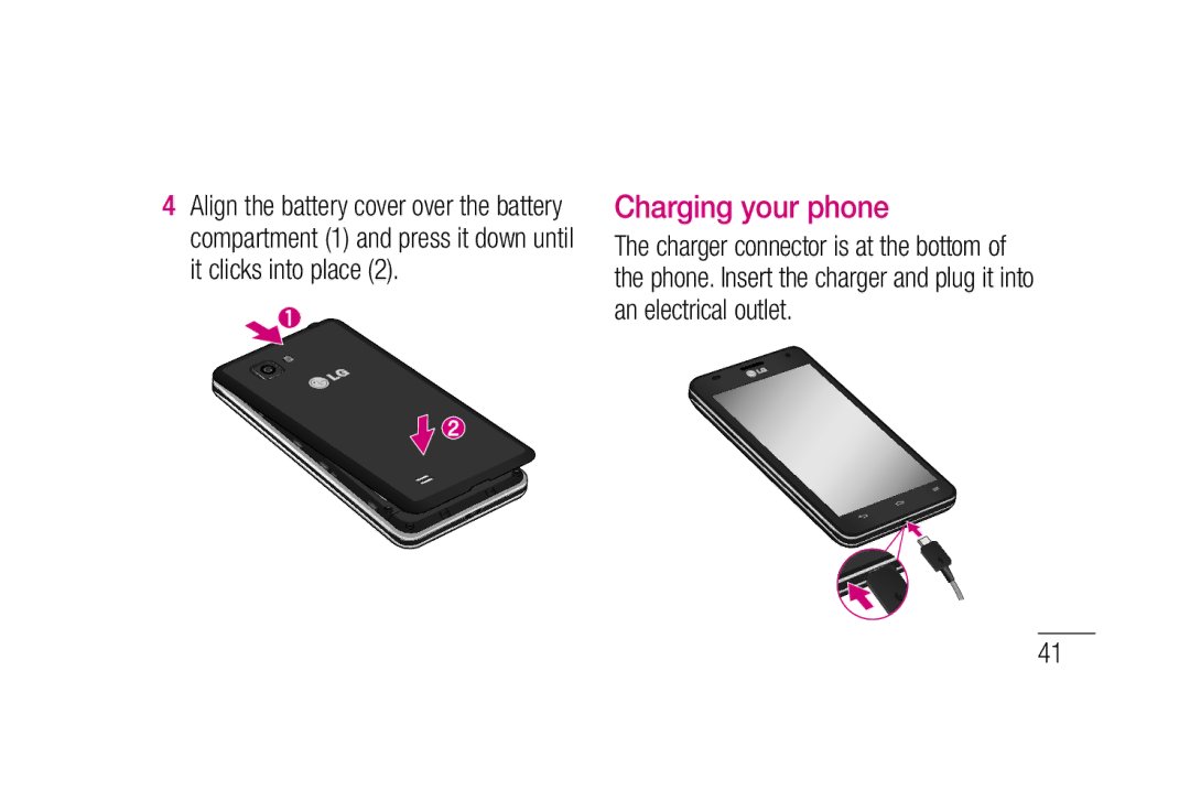 LG Electronics P880 manual Charging your phone 