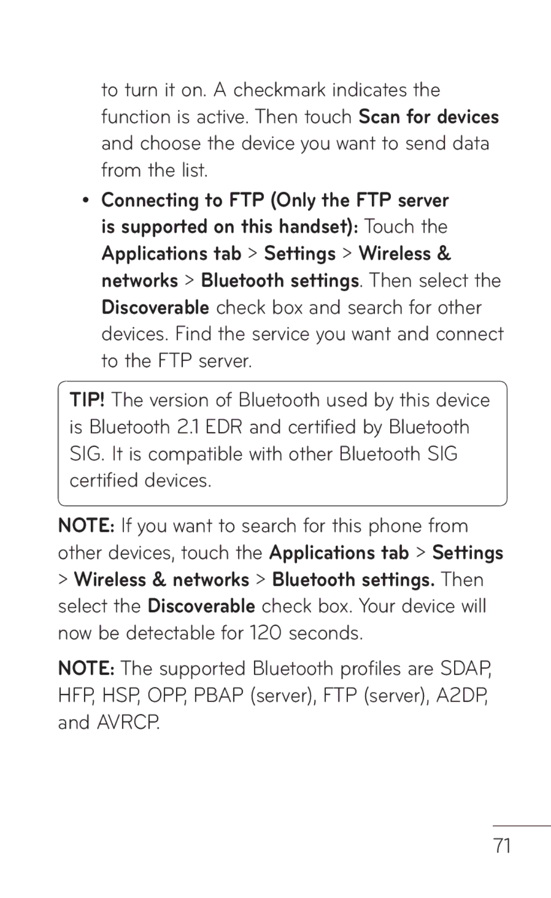 LG Electronics P999 manual 