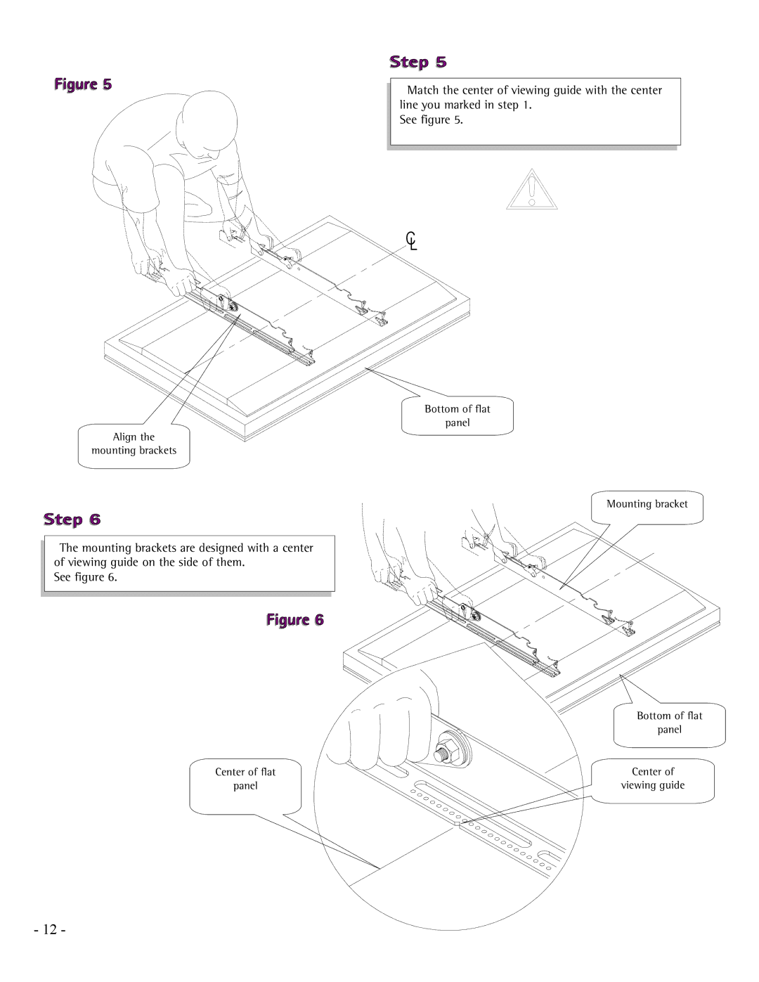 LG Electronics PCM-MS2 installation manual Align Mounting brackets 