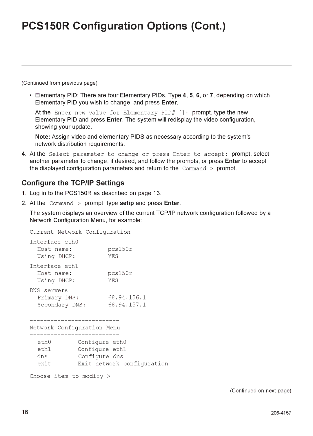 LG Electronics PCS150R setup guide Configure the TCP/IP Settings 