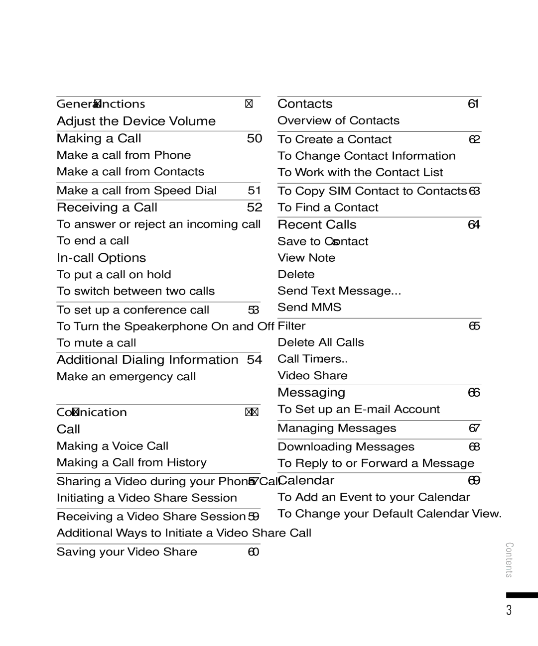 LG Electronics PDA manual General functions 