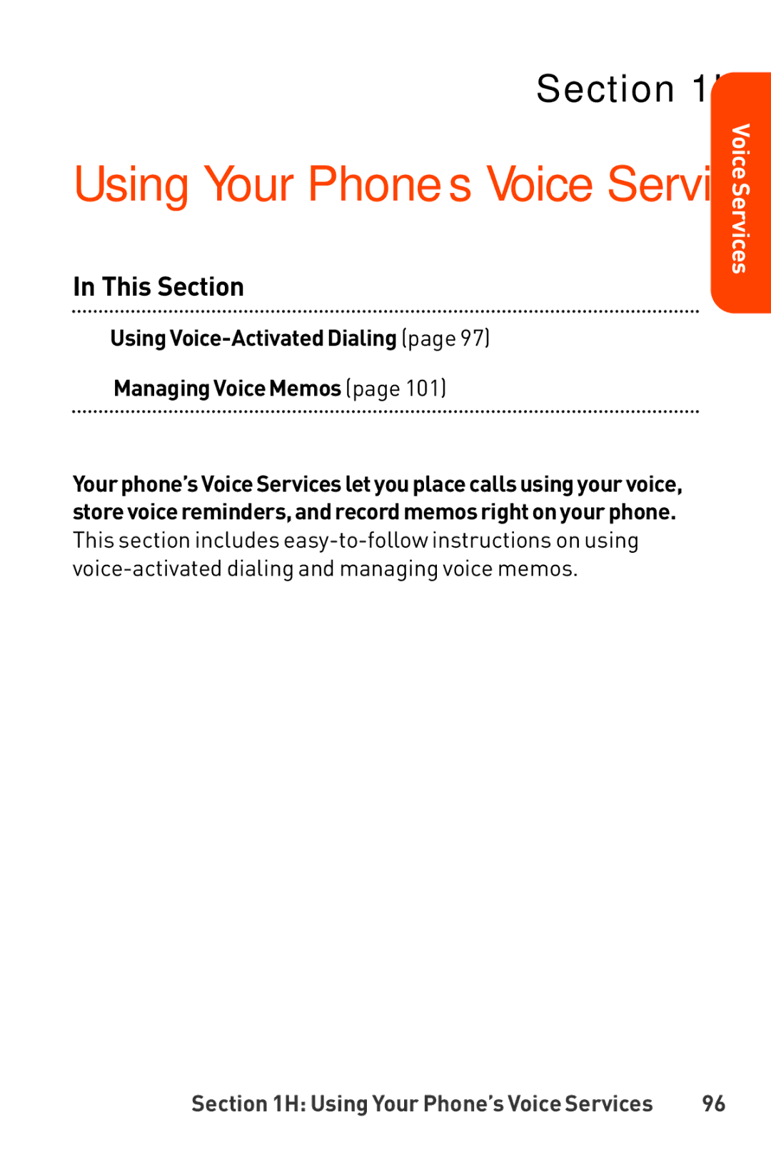 LG Electronics manual Using Your Phone’s Voice Services,  Using Voice-Activated Dialing  Managing Voice Memos 