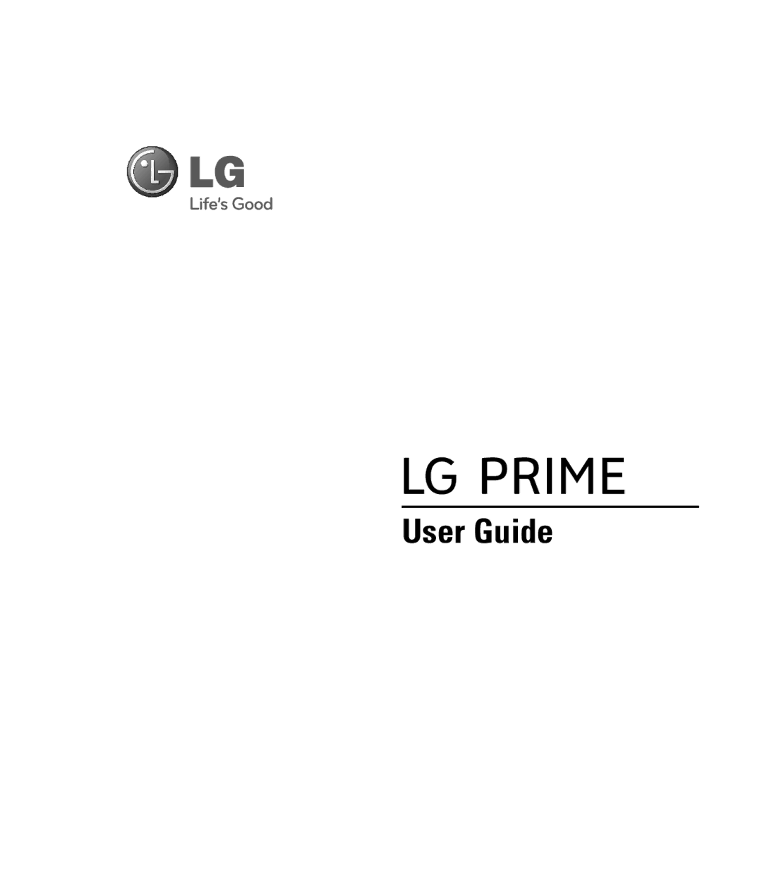 LG Electronics PRIME manual User Guide 