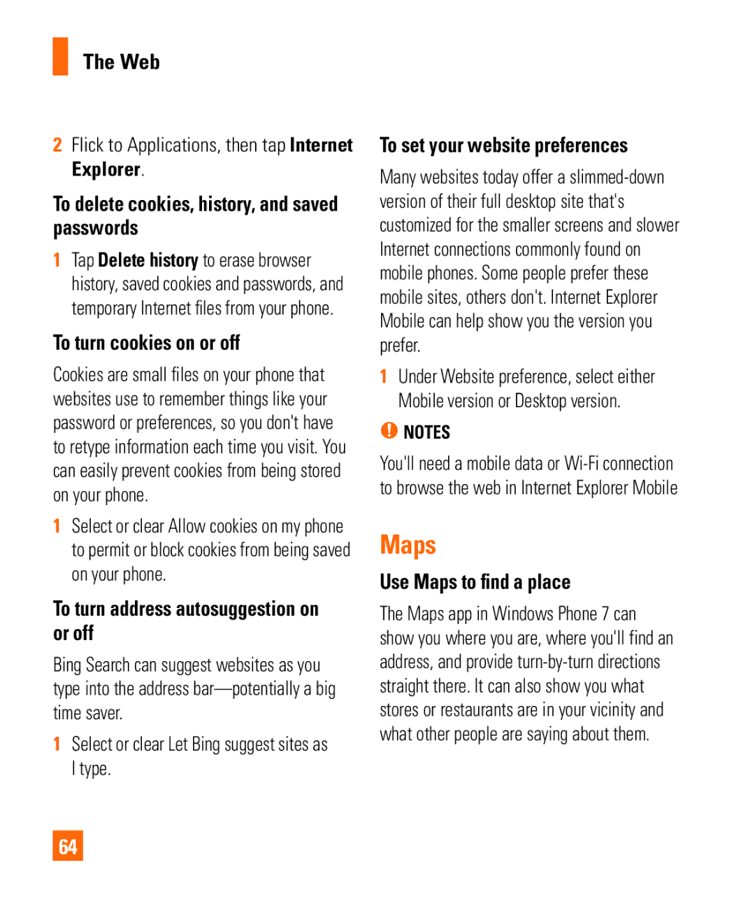 LG Electronics Quantum manual Maps 