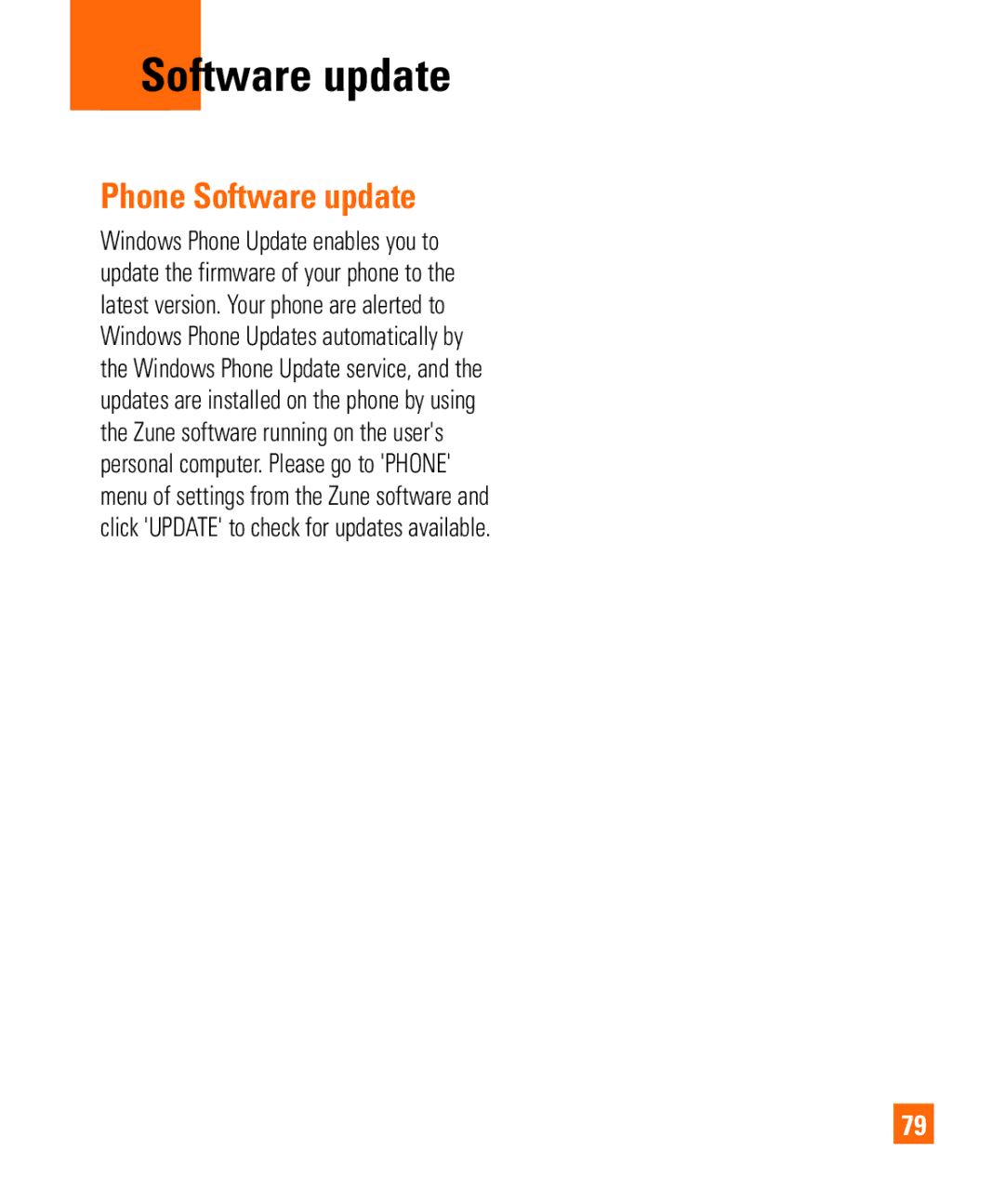 LG Electronics Quantum manual Phone Software update 