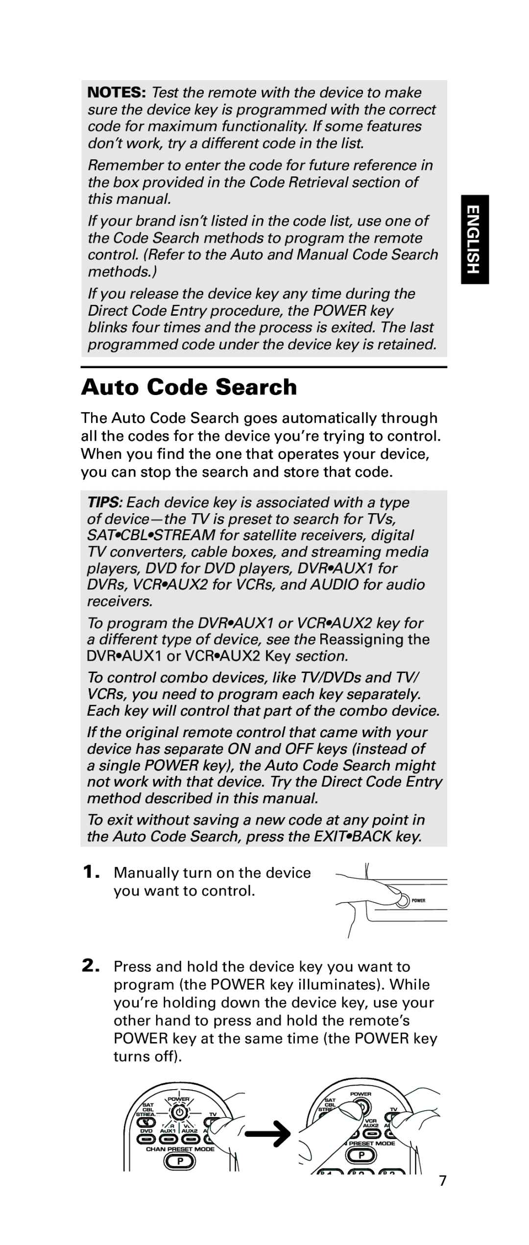 LG Electronics RCRPS06GR owner manual Auto Code Search 