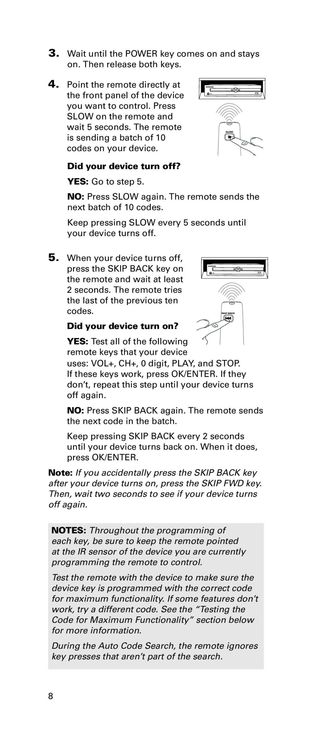 LG Electronics RCRPS06GR owner manual Did your device turn off?, Did your device turn on? 