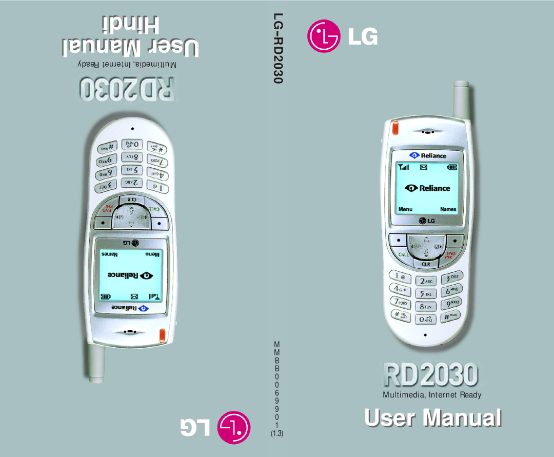 LG Electronics RD2030 user manual Hindi Manual User 