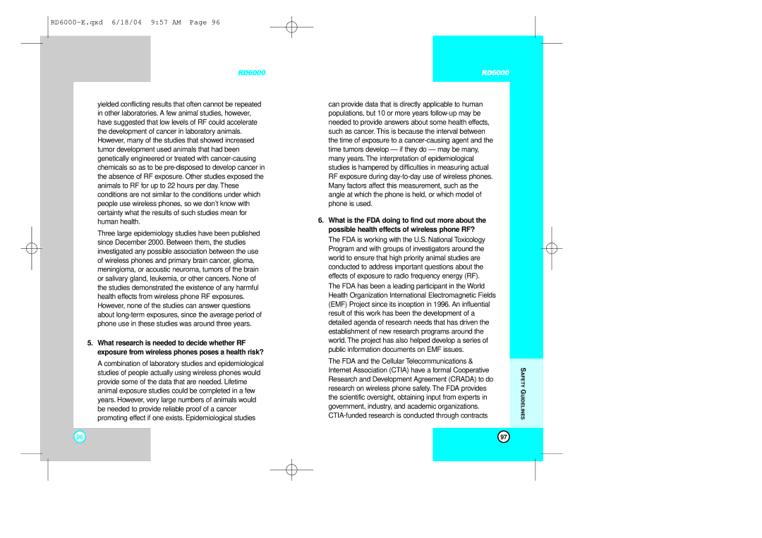 LG Electronics manual RD6000-E.qxd 6/18/04 957 AM 