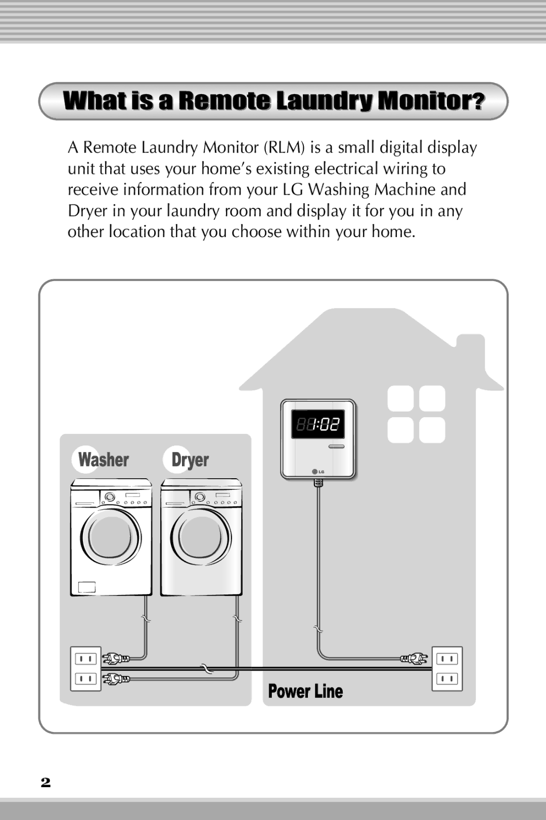 LG Electronics RLM20K, RLM10 owner manual What is a Remote Laundry Monitor? 