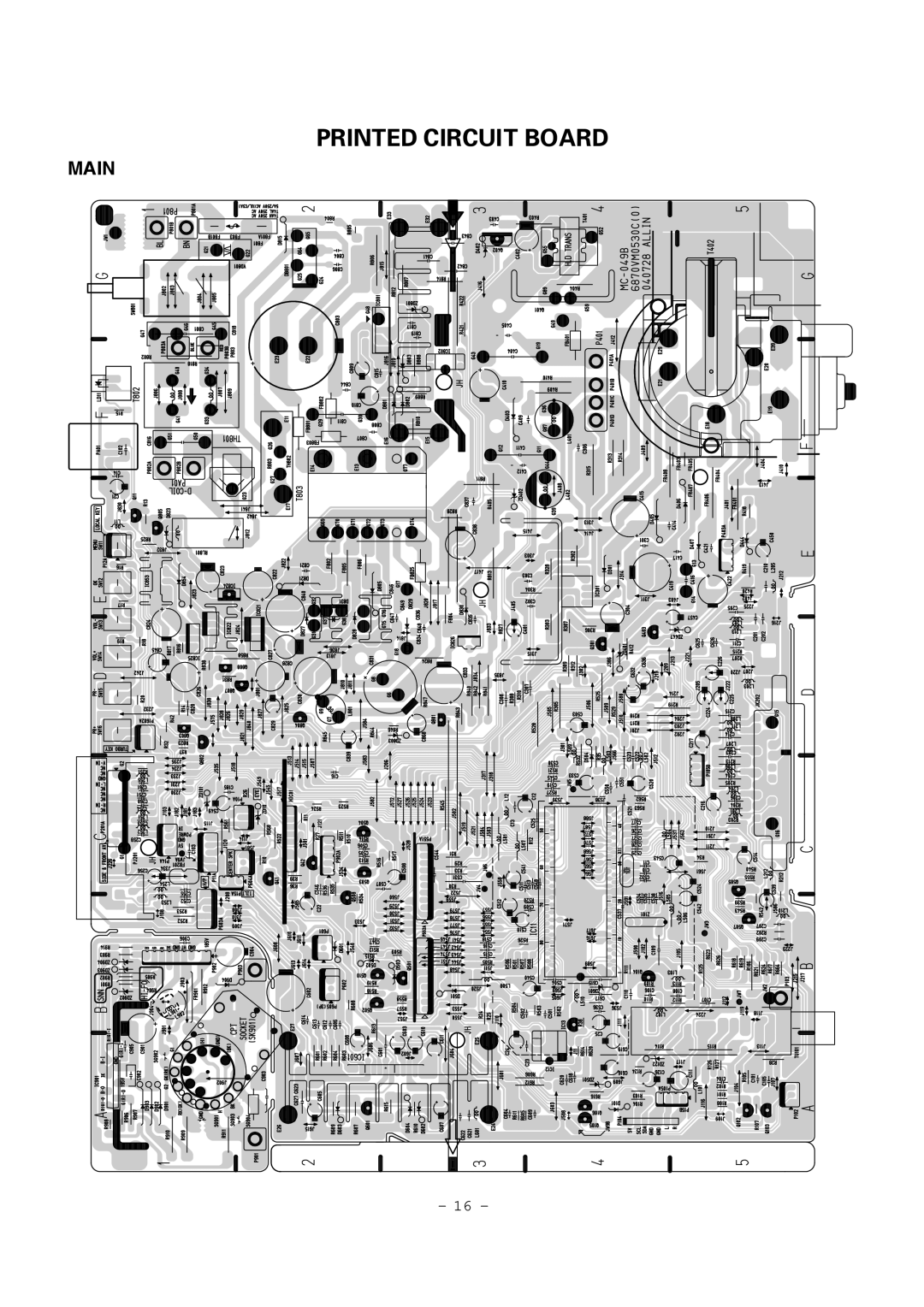 LG Electronics RT-21FA35R/RX/V/VX service manual Printed Circuit Board 