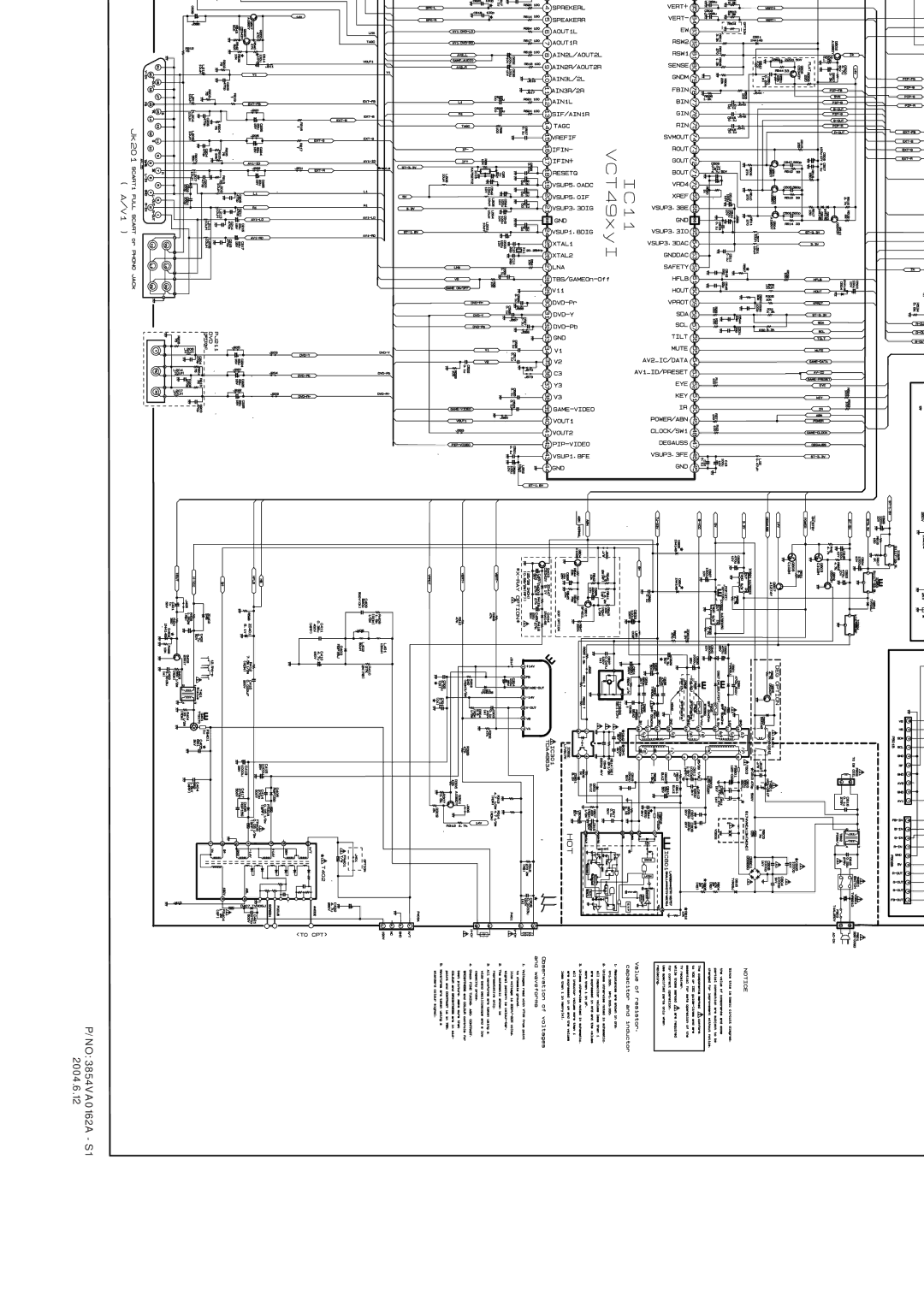 LG Electronics RT-21FA35R/RX/V/VX service manual No 3854VA0162A S1 