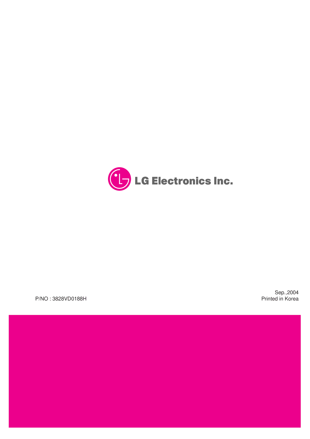 LG Electronics RT-21FA35R/RX/V/VX service manual Sep.,2004 