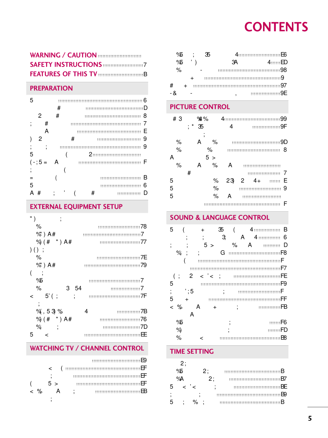 LG Electronics 32700H, SAC30708043, 42700H, 37700H owner manual Contents 