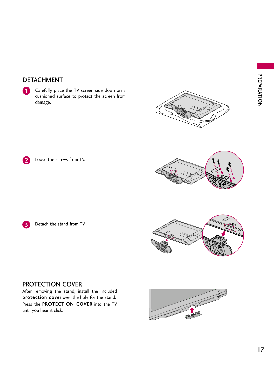 LG Electronics SAC33601903 (1004-REV05) owner manual Detachment 