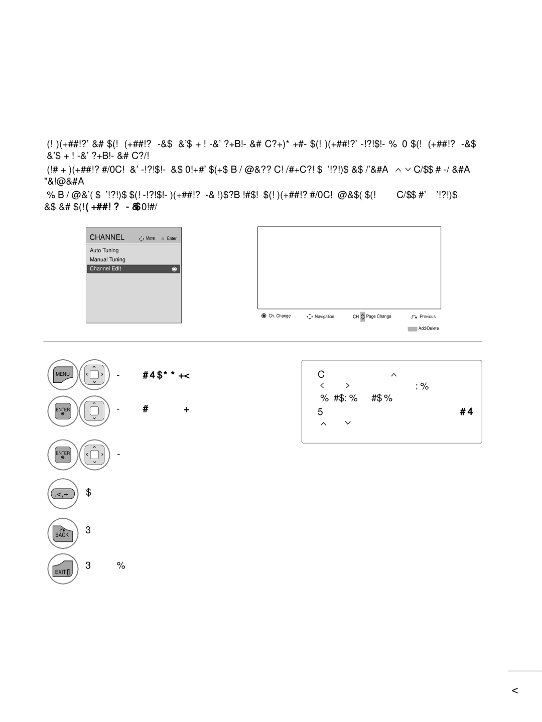 LG Electronics sac34134202 (1004-rev02) owner manual Channel Editing 