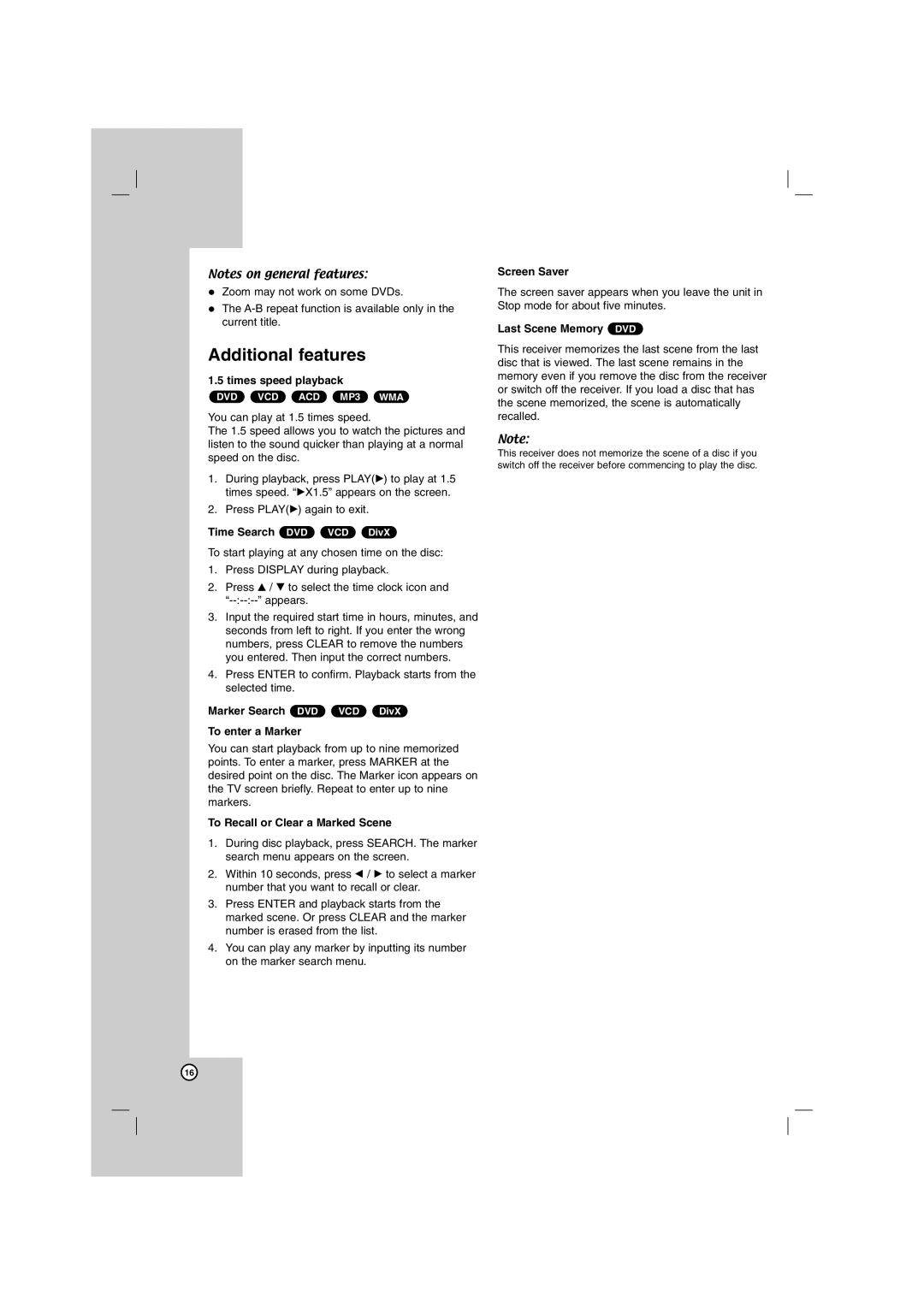 LG Electronics SH72PZ-W, SH72PZ-C, SH72PZ-S, SH72PZ-F, HT762PZ owner manual Additional features 