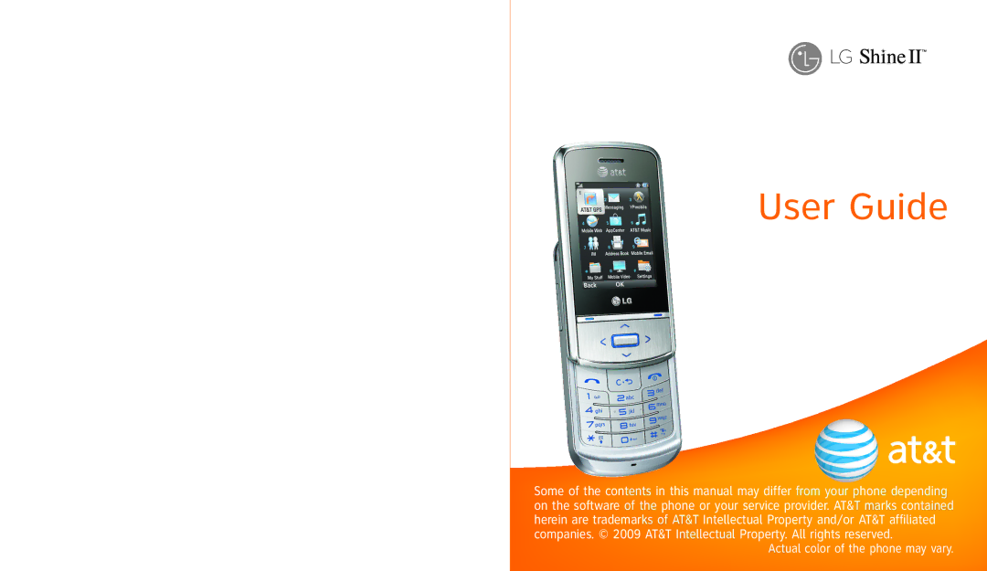 LG Electronics Shine II manual User Guide 