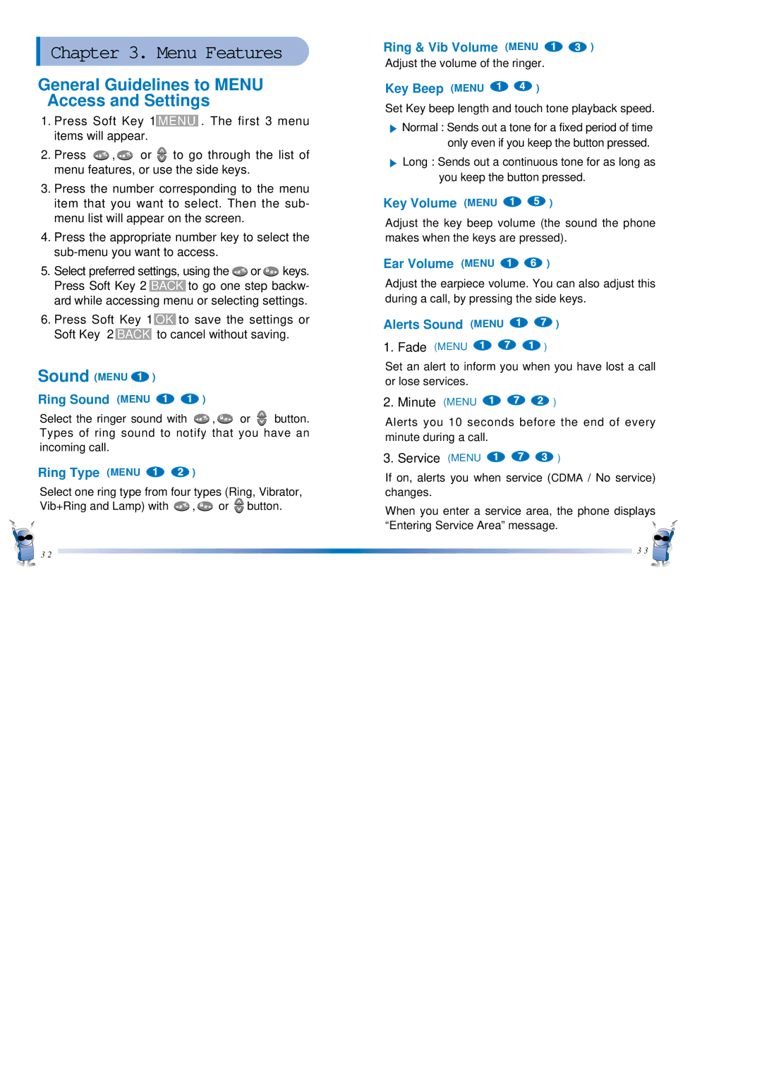 LG Electronics SP110 warranty General Guidelines to Menu Access and Settings 