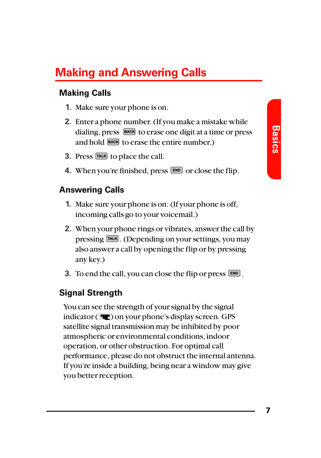 LG Electronics Sti manual Making and Answering Calls, Making Calls, Signal Strength 