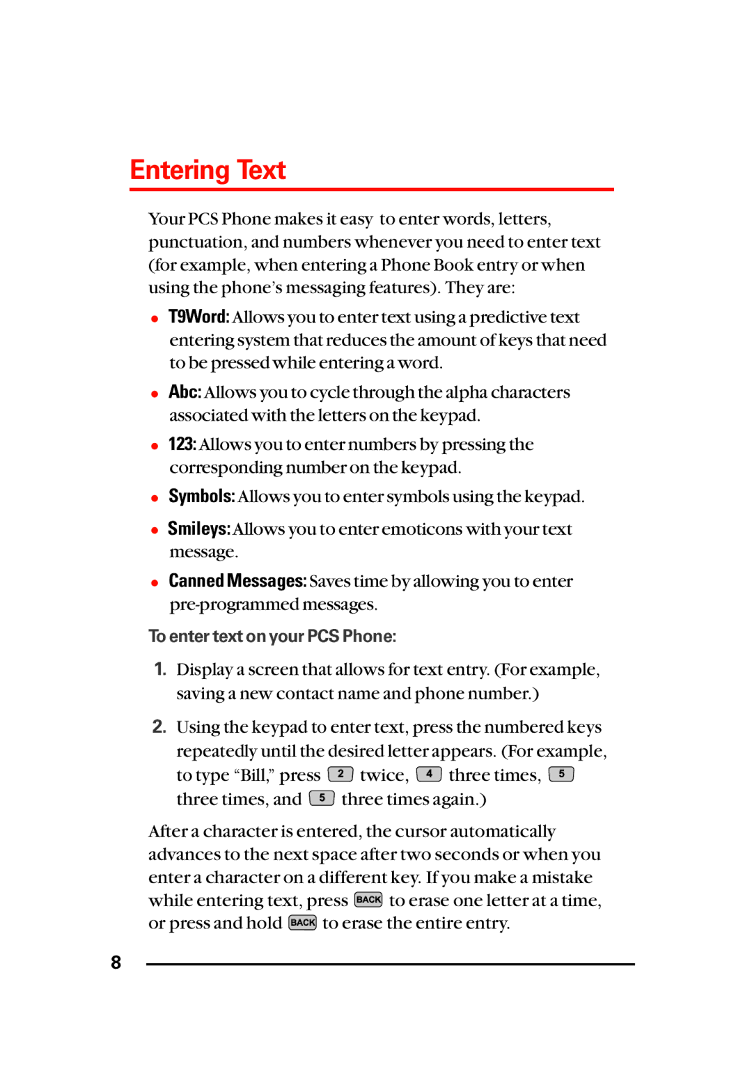 LG Electronics Sti manual Entering Text 