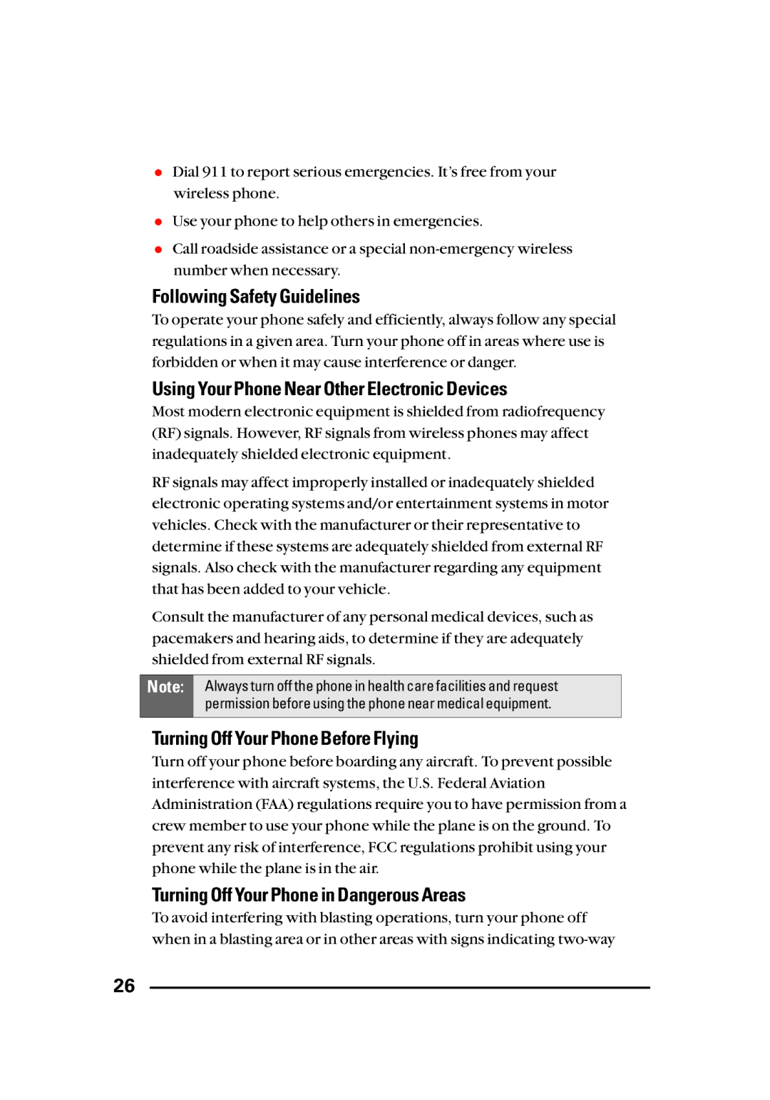 LG Electronics Sti manual Following Safety Guidelines, Using Your Phone Near Other Electronic Devices 