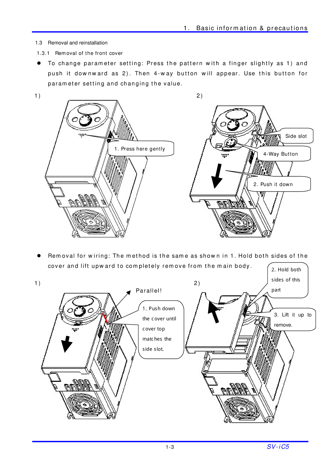 LG Electronics SV-iC5 Series manual Parallel 