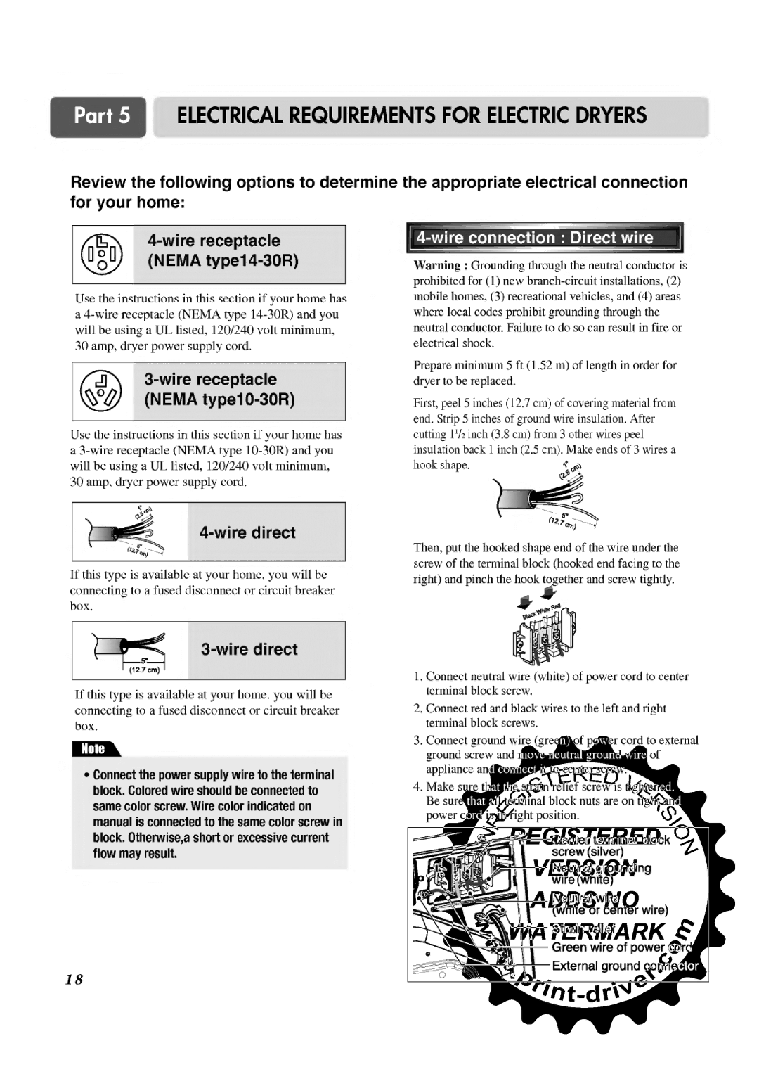 LG Electronics TD-V12246G, TD-V12240G, TD-V12246E, TD-V12240E manual 